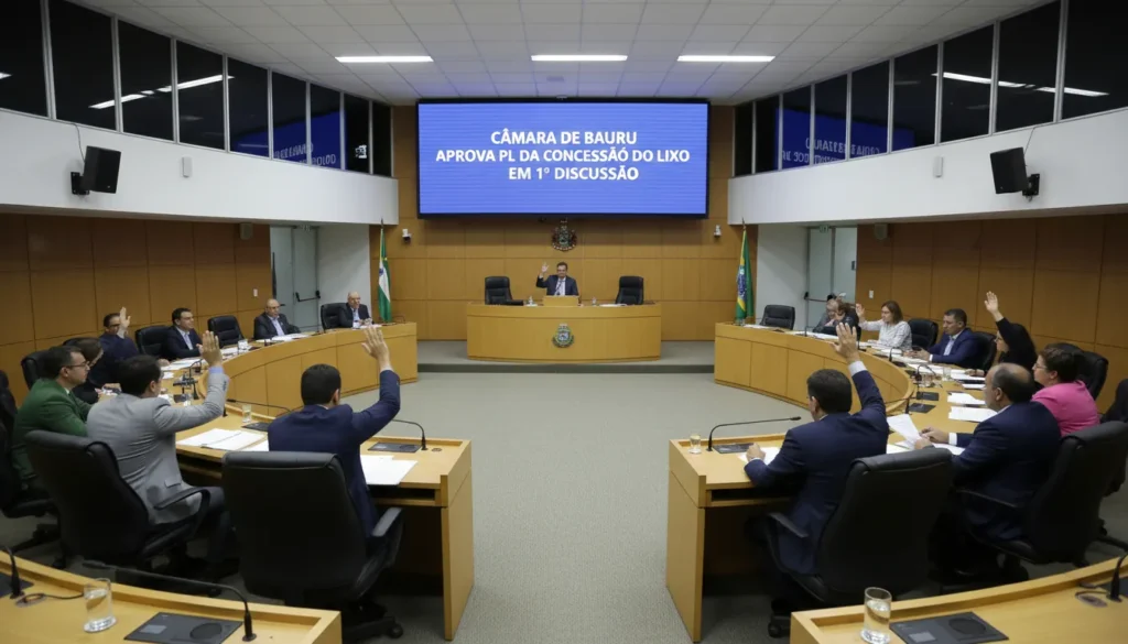 Câmara de Bauru aprova PPP para resíduos sólidos após sessão de 20 horas