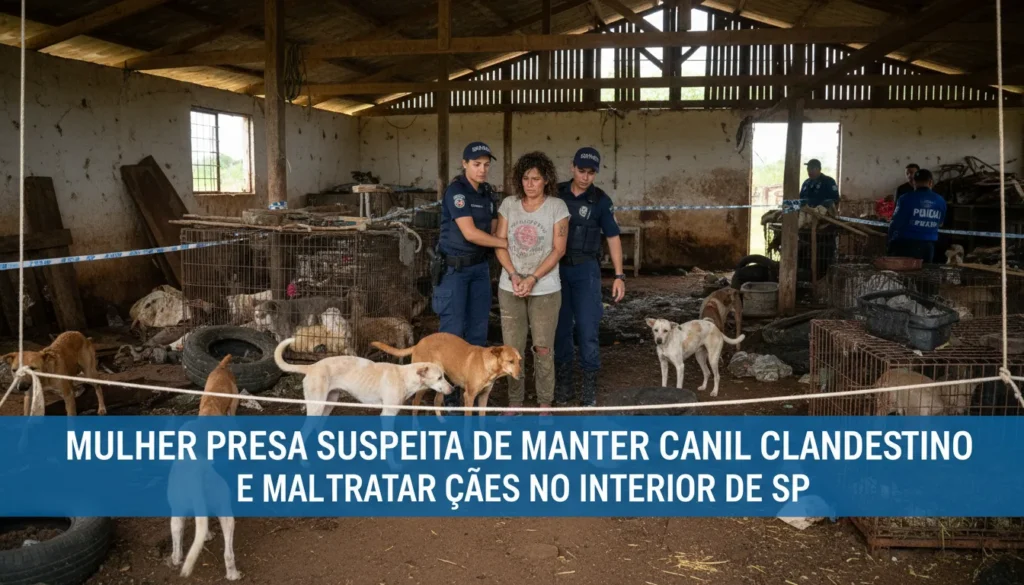 Mulher Detida por Suspeita de Maus-Tratos a Animais em Botucatu