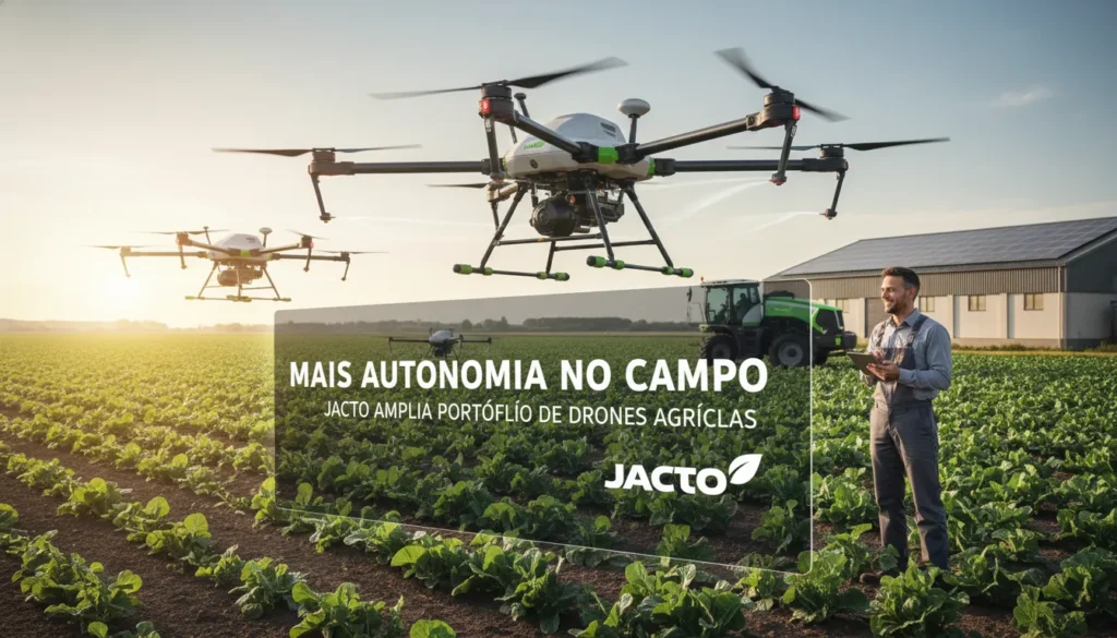 Drones avançados impulsionam agricultura brasileira: Jacto lança T100