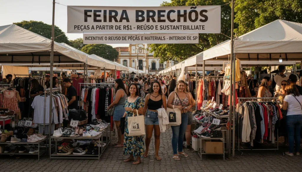 Feira de Brechós Reuse incentiva consumo consciente e economia circular em Bauru