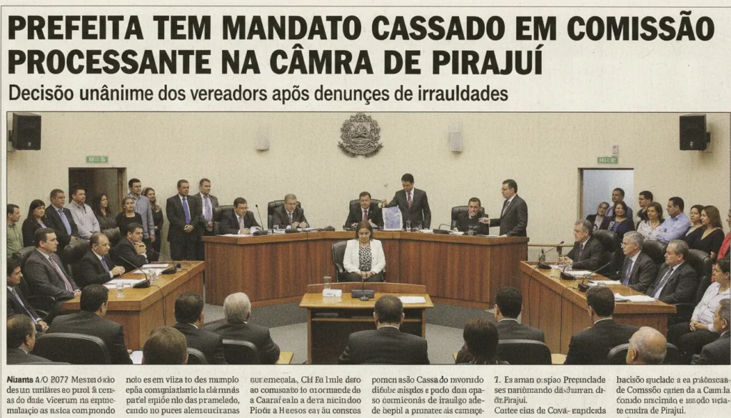 Câmara de Pirajuí cassa mandato da prefeita Rosalina dos Santos após investigação