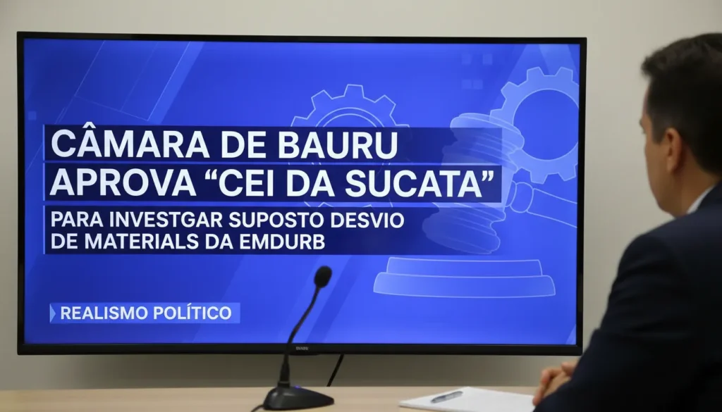 Câmara de Bauru aprova CEI para investigar desvios de sucatas da Emdurb