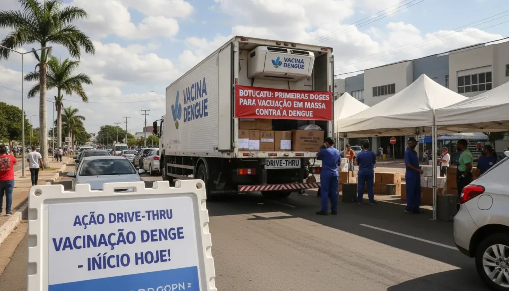 Botucatu inicia vacinação em massa contra dengue com 80 mil doses distribuídas