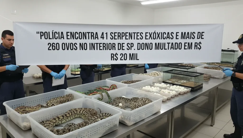 Homem é multado após apreensão de 41 cobras-do-milho e ovos em Assis (SP)