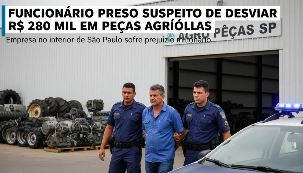 Funcionário Detido por Desvio de Peças Agrícolas em Bauru