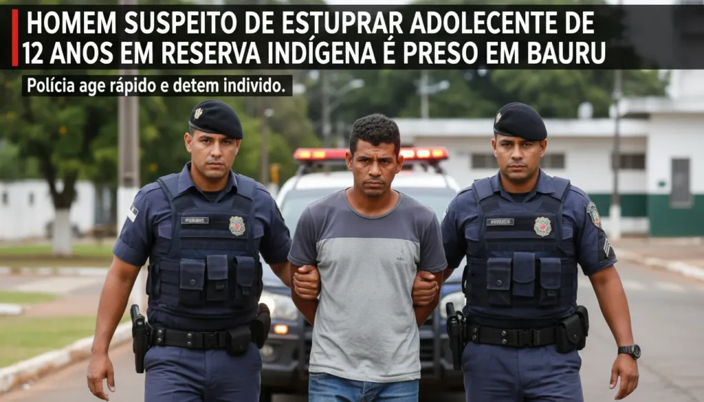 Homem é preso em Bauru suspeito de abuso em reserva indígena de Avaí