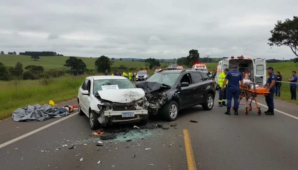 Acidente grave na SP-261 em Lençóis Paulista deixa dois mortos e três feridos