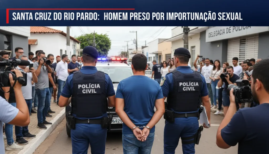 Homem Detido por Conduta Inapropriada em Santa Cruz do Rio Pardo